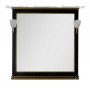 Зеркало Акванет Валенса 110 (черный, декор краколет золото) -