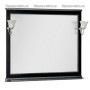 Зеркало Акванет Валенса 110 (черный, декор краколет серебро) -