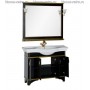 Мебель для ванной Акванет Валенса 110 (черный, декор краколет