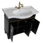 Мебель для ванной Акванет Валенса 100 (черный, декор краколет