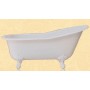 Чугунная ванна Magliezza Beatrice (ножки белые) 153х76,5 -