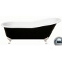 Чугунная ванна Magliezza Gracia Black (ножки хром) 170х76 -