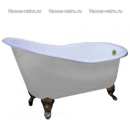 Чугунная ванна Magliezza Beatrice (ножки бронза) 153х76,5 -