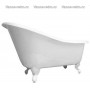 Чугунная ванна Magliezza Beatrice (ножки белые) 153х76,5 -