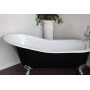 Чугунная ванна Magliezza Gracia Black (ножки бронза) 170х76 -