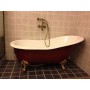 Чугунная ванна Magliezza Gracia Red (ножки золото) 170х76 -