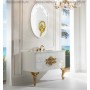Мебель для ванной Armadi Art NeoArt 110 White с раковиной Solid Glass ➦