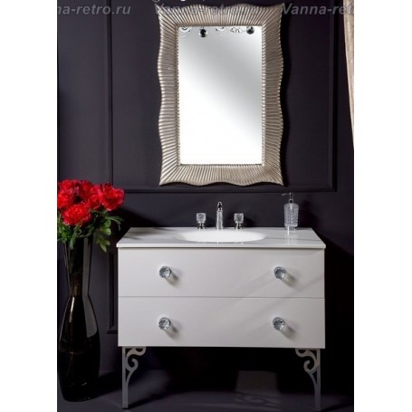 Мебель для ванной Armadi Art NeoArt 80 White с раковиной Solid Glass ➦