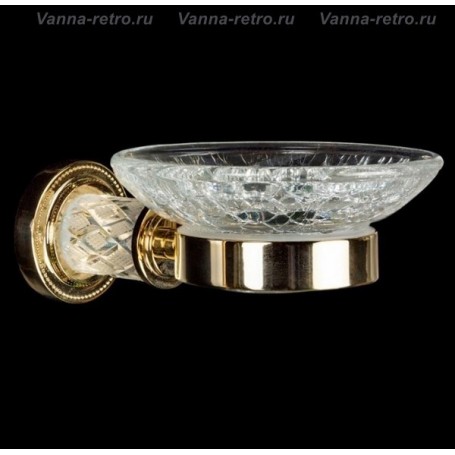 Мыльница Boheme Murano Crystal 10903-CRST-G золото ➦ Vanna-retro.ru