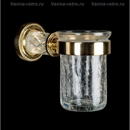 Стакан Boheme Murano Crystal 10904-CRST-G золото ➦ Vanna-retro.ru