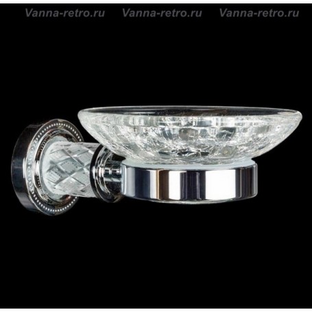 Мыльница Boheme Murano Crystal 10903-CRST-CH хром ➦ Vanna-retro.ru