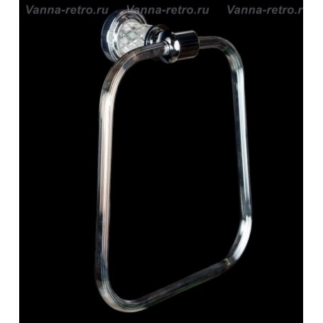 Полотенцедержатель Boheme Murano Crystal 10905-CRST-CH хром ➦ Vanna-retro.ru