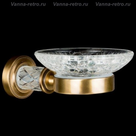 Мыльница Boheme Murano Crystal 10903-CRST-BR бронза ➦ Vanna-retro.ru