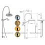 Душевая система для ванны Nicolazzi 5712WS30/1400GB18 (лейка 30
