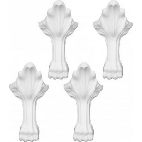 Ножки Эстет Скарлетт в белом цвете (комплект 4 шт.) -
