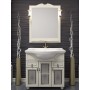 Мебель для ванной Опадирис Тибет 80 цвет белый, витраж стекло - Vanna-retro.ru