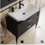 Мебель для ванной Aqwella 5 stars LaDonna 85 цвет черный матовый ➦ Vanna-retro.ru