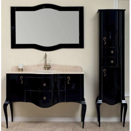 Мебель для ванной Timo Elsa M-VR 120х57 цвет черный ➦ Vanna-retro.ru