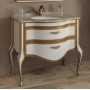 Мебель для ванной Timo Ellen Plus M-V 90х58 цвет avario (кремовый) с золотом ➦