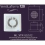 Вентилятор вытяжка для ванной комнаты Migliore 50.512 бронза -