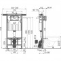 Система инсталляции для унитазов AlcaPlast Jadromodul