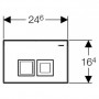 Кнопка смыва Geberit Delta 50 115.135.11.1 белая ➦