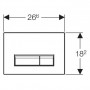 Кнопка смыва Geberit Sigma 40 115.600.KR.1 с системой удаления