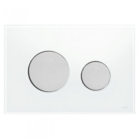 Кнопка смыва TECE Loop 9240659 белое стекло, кнопка матовый