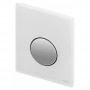 Кнопка смыва TECE Loop Urinal 9242660 белое стекло, кнопка хром