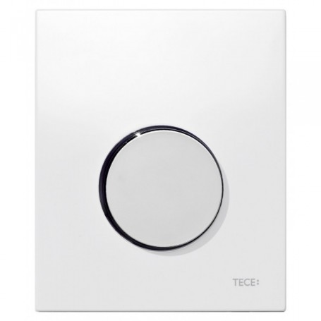 Кнопка смыва TECE Loop Urinal 9242627 белая, кнопка хром ➦