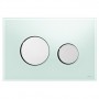 Кнопка смыва TECE Loop 9240653 зеленое стекло, кнопка хром ➦