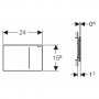 Кнопка смыва Geberit Sigma 70 115.620.00.1 под плитку ➦