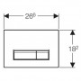 Кнопка смыва Geberit Sigma 40 115.600.SI.1 с системой удаления