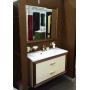Мебель для ванной Опадирис Карат 100 цвет белый с золотом - Vanna-retro.ru