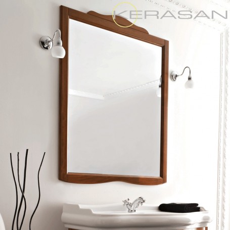 Зеркало в деревянной раме Kerasan Retro 7345 - Vanna-retro.ru