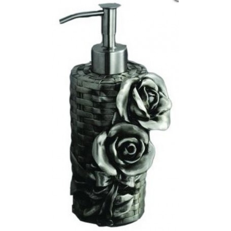 Дозатор жидкого мыла Art Max Rose AM-0091A-T в цвете серебро ➦ Vanna-retro.ru
