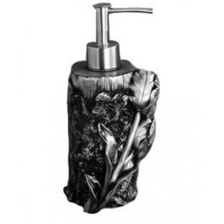 Дозатор жидкого мыла Art&Max Tulip AM-0082A-T в цвете серебро ➦ Vanna-retro.ru