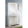 Зеркало со шкафчиком Eban Arianna / Eleonora / Federica, цвет белый, 102х104 ➦
