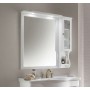 Зеркало со шкафчиком Eban Arianna / Eleonora / Federica, цвет белый, 82х104 ➦