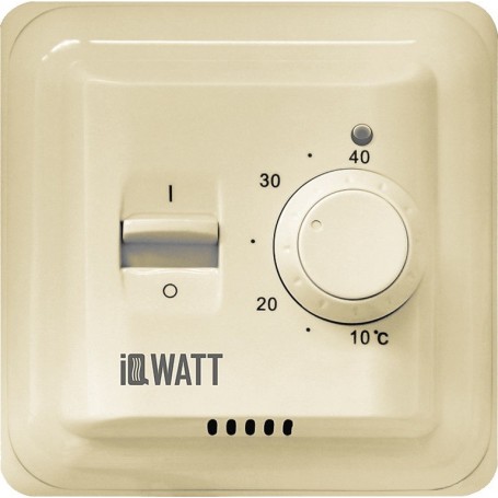 Терморегулятор IQ Watt Thermostat M кремовый ➦ Vanna-retro.ru