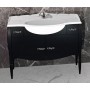 Мебель для ванной Белюкс Бари 110 в черном цвете -