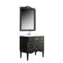 Мебель для ванной Белюкс Верди 85 в черном цвете с патиной -