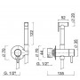 Гигиенический душ M&Z Kit bidet PTR01806 (набор) черный