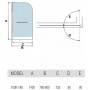 Шторка для ванной Welt Wasser 100K1-80, 800/1400 стекло прозрачное, хром ➦
