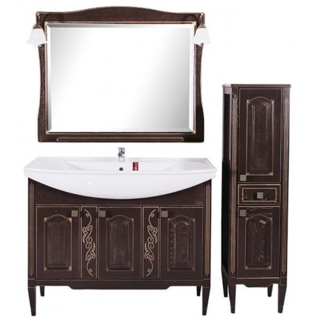 Мебель для ванной АСБ Модена 105 (орех - патина золото)