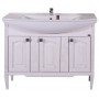 Мебель для ванной АСБ Модена 105 (белый - патина серебро) -