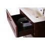 Мебель для ванной Прато 70 (белый - патина золото) -