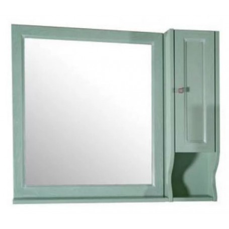 Зеркало со шкафом АСБ Гранда 85 (зеленый) - Vanna-retro.ru