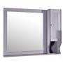 Зеркало со шкафом АСБ Гранда 105 (серый) - Vanna-retro.ru