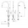 Смеситель на мойку M&Z MZ-Expo MZE11108 чёрный матовый